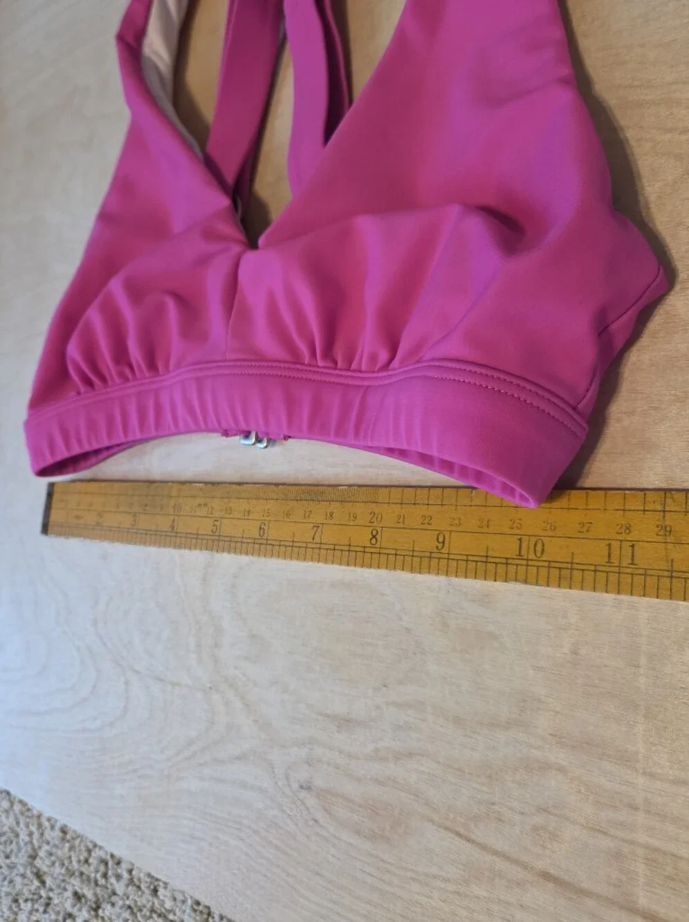 Title Nine Better Bikini Top Bright Pink Magenta Extra Small - Picture 6 of 9